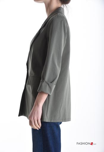 Giacca in Cotone maniche lunghe con bottoni - ph 3