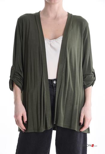 Cardigan con bottoni maniche a tre quarti - ph 1