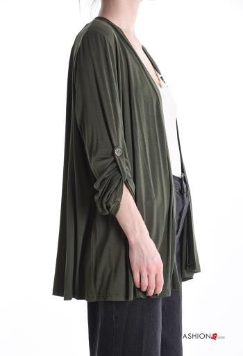 Cardigan con bottoni maniche a tre quarti - ph 3