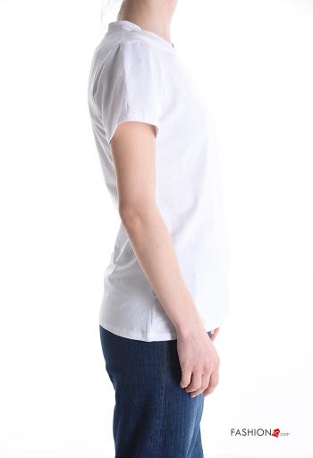 T-shirt in Cotone maniche corte girocollo - ph 3
