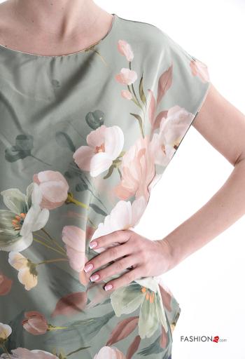 Blusa maniche corte girocollo Fantasia floreale - ph 4