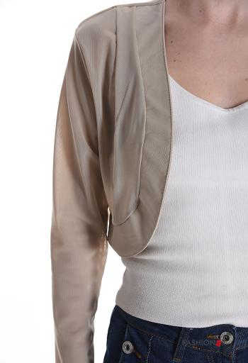 Bolero imitação de couro tule curto - ph 4