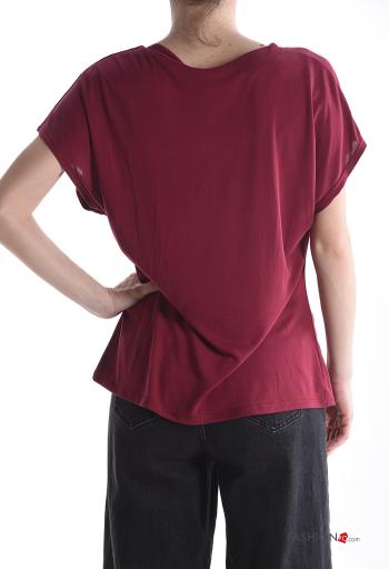 T-shirt maniche corte girocollo con nodo - ph 2