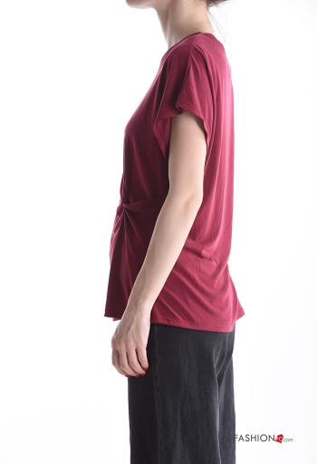 T-shirt maniche corte girocollo con nodo - ph 3