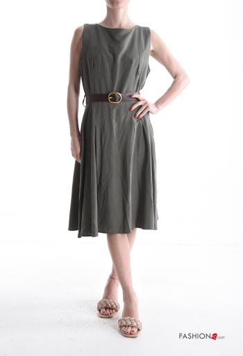 Dress with belt