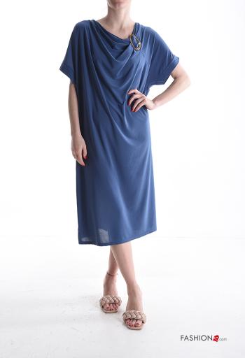 with buckle short sleeve Dress
