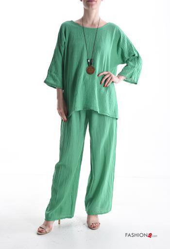 Coordinato in Cotone con collana