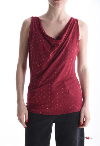 Top sin mangas espalda descubierta con brillantes - ph 1