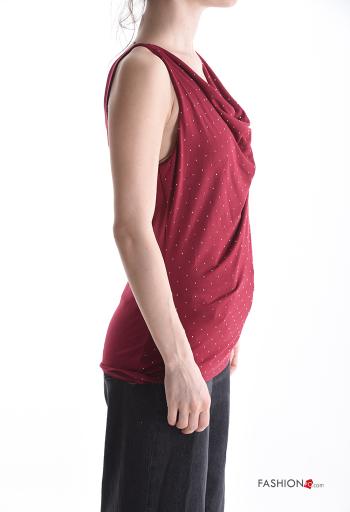 Top sin mangas espalda descubierta con brillantes - ph 3