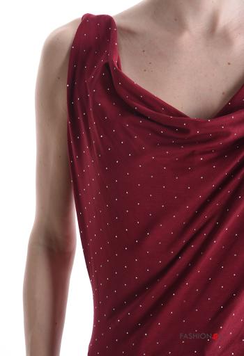 Top sin mangas espalda descubierta con brillantes - ph 4