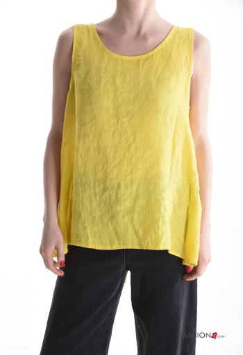 Linen Top with buttons