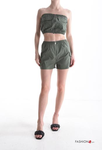 Conjunto con bolsillos con cremallera