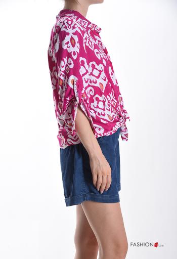 Camisa con cuello Estampado abstracto con botones - ph 3