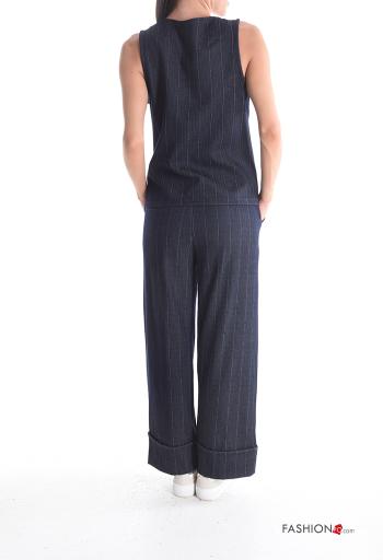 Co-ord with belt with buttons with zip with pockets - ph 2