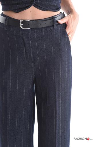 Co-ord with belt with buttons with zip with pockets - ph 4