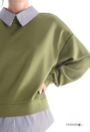 long sleeve with collar Sweatshirt with buttons - ph 4