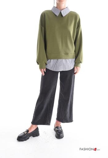 long sleeve with collar Sweatshirt with buttons - ph 5