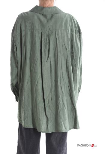 long sleeve with collar oversized Shirt with buttons - ph 2