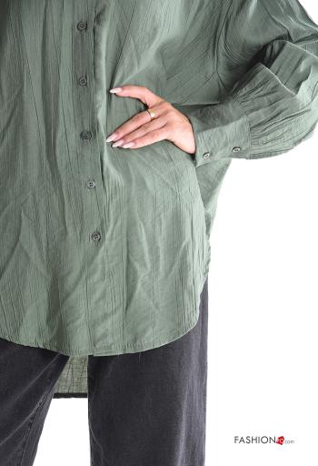 long sleeve with collar oversized Shirt with buttons - ph 4