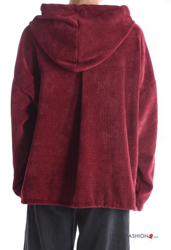 Sweatshirt with pockets with hood with zip - ph 2