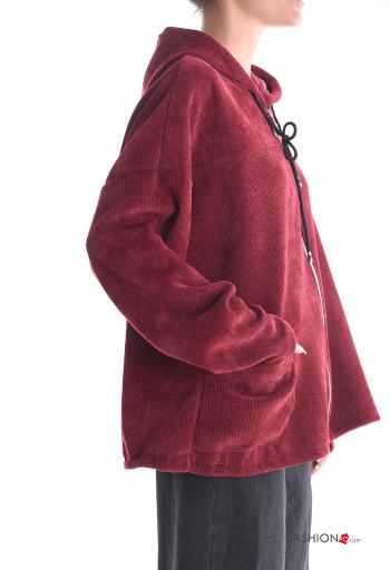 Sweatshirt with pockets with hood with zip - ph 3