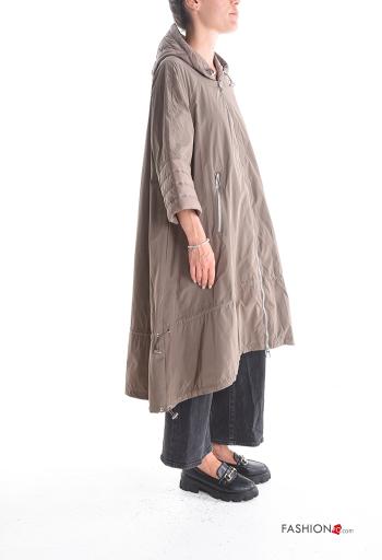 Jacket with pockets with hood with zip - ph 3