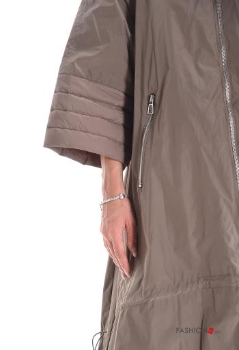 Jacket with pockets with hood with zip - ph 4