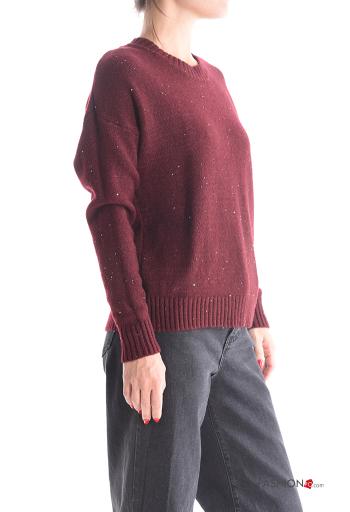 Camisola manga comprida gola redonda com lantejoulas - ph 3