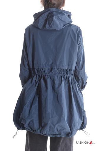 Windjacke mit Taschen mit kordelzug mit Futter mit Reißverschluss mit Kapuze - ph 2