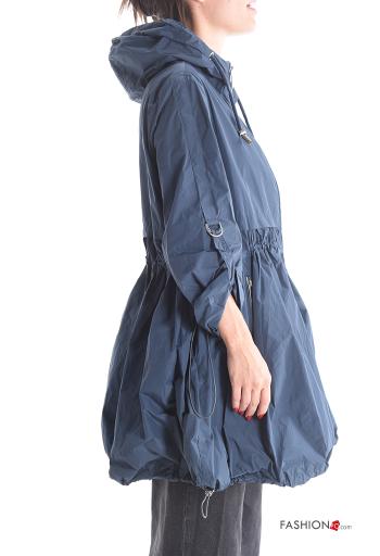 Windjacke mit Taschen mit kordelzug mit Futter mit Reißverschluss mit Kapuze - ph 3