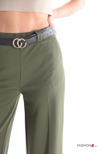 Pantalones con bolsillos con cinturón con elástico - ph 4