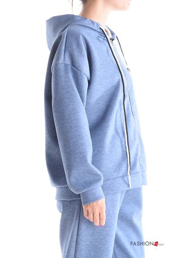 Traje de deporte con capucha con cremallera con elástico - ph 3