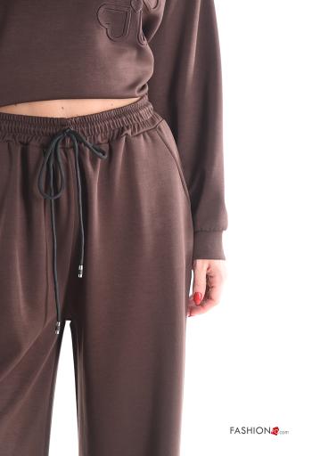 Traje de deporte manga larga cuello redondo con elástico - ph 4