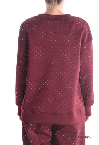Sudadera manga larga cuello redondo con brillantes - ph 2