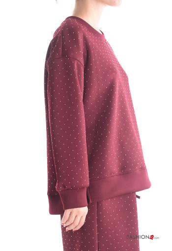 Sudadera manga larga cuello redondo con brillantes - ph 3