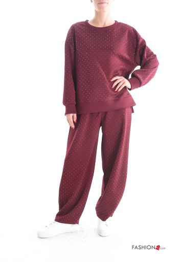 Sudadera manga larga cuello redondo con brillantes - ph 5
