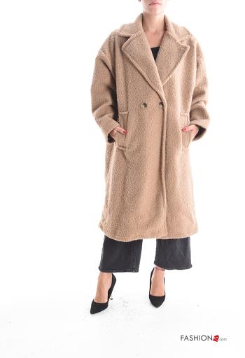 Cappotto con fodera con bottoni con tasche - ph 1