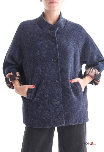 Chaqueta con bolsillos con botones con forro