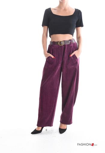 Trousers with belt with pockets - ph 5