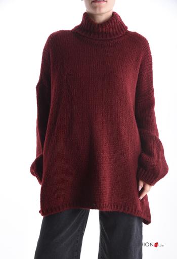 Maglione maniche lunghe vita alta oversize