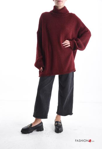 Maglione maniche lunghe vita alta oversize - ph 5