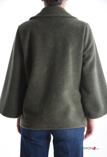 Blusão manga comprida com botões com bolsos com forro - ph 2