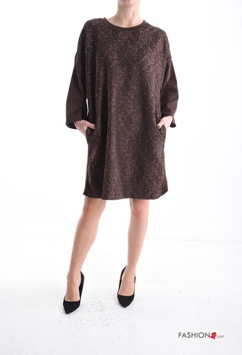 Dress with rhinestones