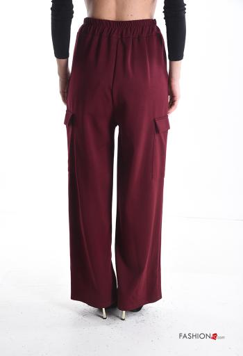 wide leg Trousers with pockets with elastic - ph 2