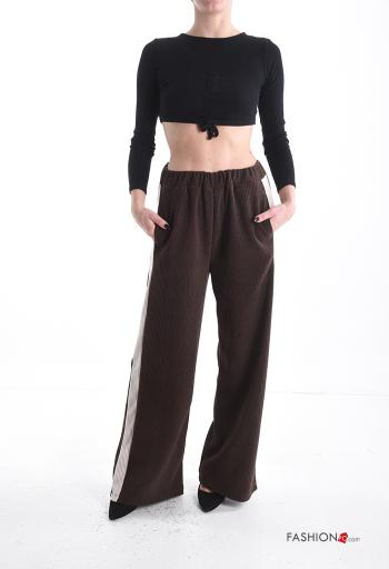 wide leg Trousers with pockets with elastic - ph 5