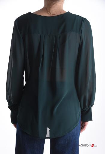 Blusa manga comprida gola V com nó - ph 2