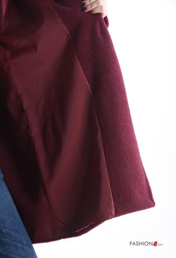 Wool Mix Coat with buttons with lining with pockets - ph 5