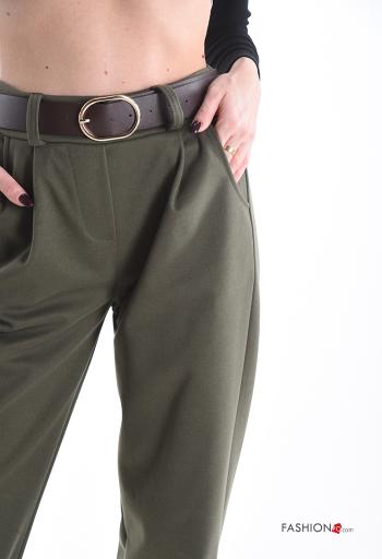 Hose mit Gürtel mit gummizug mit Taschen - ph 4