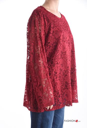 Camisola de mangas compridas renda - ph 3