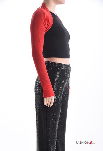 Bolerino maniche lunghe corto con strass - ph 3